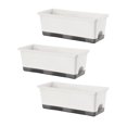 thumbnail image 4 of jinwen Window Box Planter Creative Unique Windowsill Planter for Shelf Office Porch White 3pcs, 4 of 9