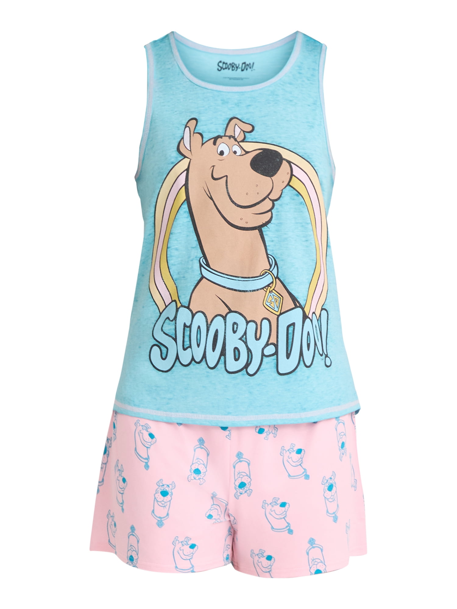 Scooby Doo Women's Tank Top and Shorts Pajama Set, 2-Piece, Sizes XS-3X