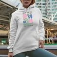 thumbnail image 2 of Slow Down and Soak It Up, Botanical Boho Flowers Art Merch Gift, White Hooded Sweatshirt or Hoodie, 2XL, 2 of 5