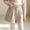 A133 Beige, variant on Trikvn Girls Dressy Wool Blend Shorts High Elastic Waist Pleated Front Fall Winter Warm Uniform Shorts with Pockets