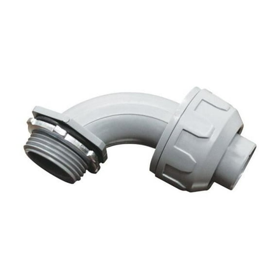 Sigma Engineered Solutions ProConnex 1/2 in. D Plastic 90 Degree Connector For Liquid Tight 1 pk, Each