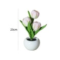 thumbnail image 1 of Lámpara LED simulación tulipán noche luz flores atmósfera escritorio luces (rosa) Likrtyny  Para estrenar, 1 of 8