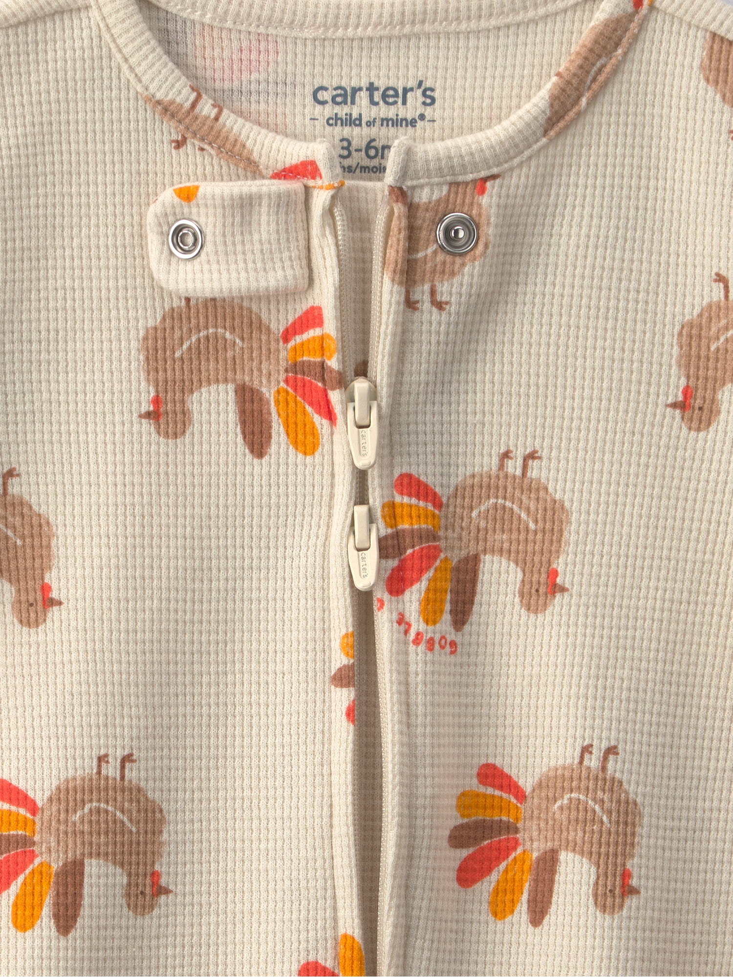 Carter's Child of Mine Baby Thanksgiving Sleep 'N Play and Hat Set, 2-Piece, Sizes Preemie-6/9 Months