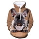 thumbnail image 3 of Sudadera con capucha con estampado 3D de bulldog francés para hombre, sudadera informal de manga larga a la moda, sudadera de calle, ropa de otoño para niños, 3 of 5