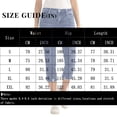 thumbnail image 2 of ADSSDQ Jean Capri Pants for Women High Waisted Ripped Jeans Stretchy Denim Capris Cropped Legging with Pockets Dark Blue S, 2 of 6
