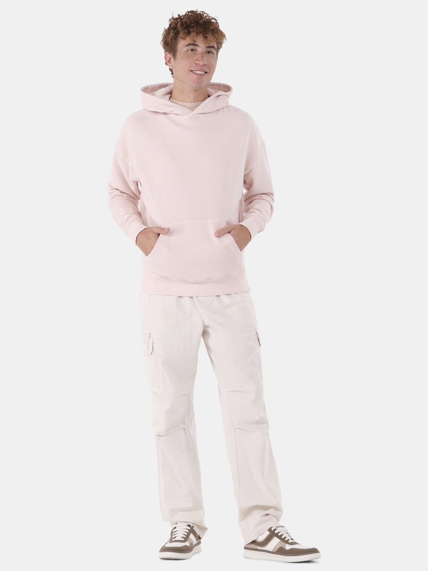 No Boundaries Men's & Big Men's Twill Cargo Pants, Size XS-5XL