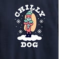 thumbnail image 3 of Instant Message - Chilly Dog Funny Christmas - Toddler & Youth Crewneck Fleece Sweatshirt, 3 of 6