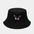 thumbnail image 2 of Beugl Bucket Hat, Women's Butterfly Print Visor Hat Bucket Hat Basin Going out Bucket Hat Beach Hat, Sun Hats for Women Purple One size, 2 of 2