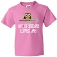 thumbnail image 3 of Inktastic My Grandma Loves Me Girls Youth T-Shirt, 3 of 5