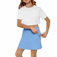 thumbnail image 6 of JAJAHO Girls Tennis Skirts With Inner Shorts High Waisted Athletic Skort For Golf Running Workout 4-12Y Trendy Skirt, 6 of 6