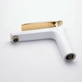 thumbnail image 5 of Grifo mezclador para lavabo Laklulu, grifo para lavabo de baño, grifo mezclador para lavabo con pintura blanca/dorada, grifo mezclador para lavabo de un solo orificio, grifos para lavabo de tocador, 5 of 5