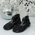 thumbnail image 5 of Aueoeo Rhinestone Flats Sequins For Women Sequin Wedding Shoes Comfortable Round Toe Flat Shoe Low Heel Dress Shoe, 5 of 9