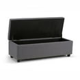 thumbnail image 2 of Atlin Designs Storage Bench in Gray, 2 of 5