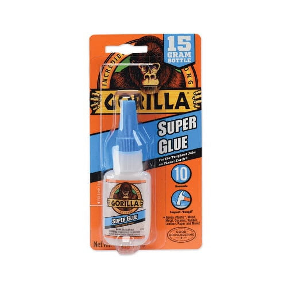 Super Glue, 0.53 Oz, Dries Clear | Bundle of 5 Each