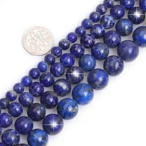 K-KED Natural Blue Lapis Lazuli Gemstone Round Beads 15'' 6mm 8mm 10mm 12mm-10 mm