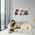 thumbnail image 2 of FCCUYE 3-Piece Colorful Dog Canvas Wall Art - Pop Animal Wall Decor for Home, Bedroom - Ready to Hang (16''Wx24''Hx3), 2 of 6