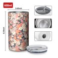 thumbnail image 4 of 20oz Coffee Tumblers Pioneer Flower Stainless Steel Vacuum Insulated Travel Tumbler Coffee Cups Mug with Lid and Straw with Cleaning Brush for Cold & Hot Drinks, 4 of 5