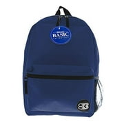 Bazic Products 1040 16 in. Navy Blue Basic Backpack