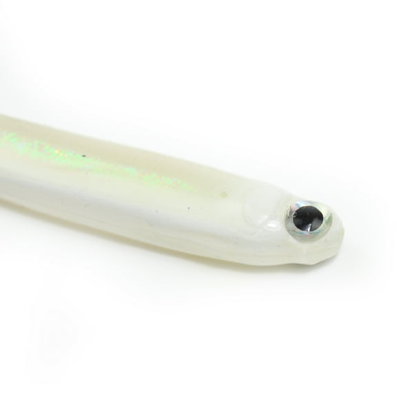 Lunkerhunt Bento Bait Plastic Minnow, Split Tail, Ghost White, 4.5 in, 5 Pack