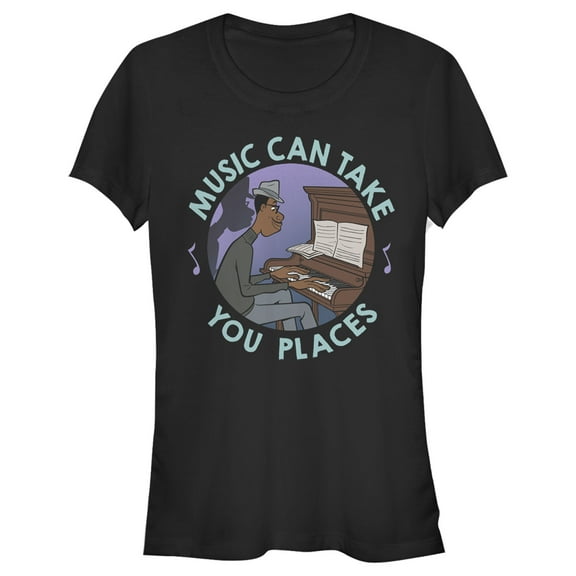 Junior's Soul Music Takes You Places Graphic Tee Black 2X Large