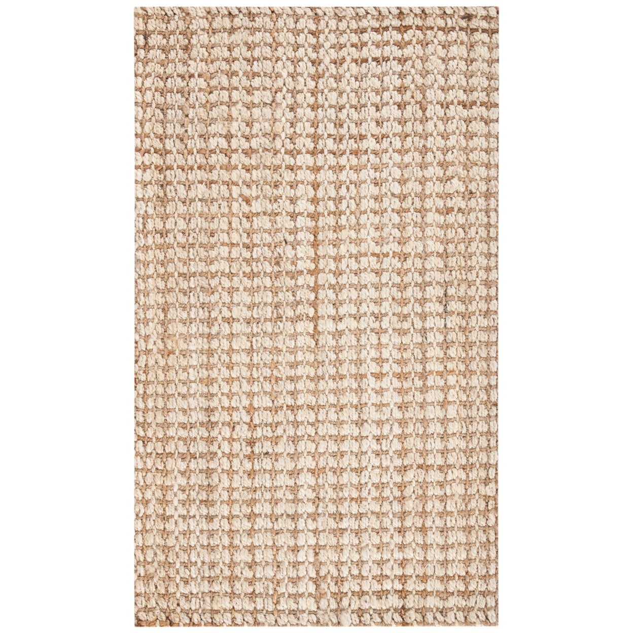 SAFAVIEH Natural Fiber Aletha Solid Jute Runner Rug, Ivory/Natural, 2'3" x 8'