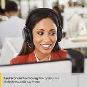 Jabra Evolve2 75 - USB-A UC with Charging Stand - Black Wireless Headset / Music Headphones Black