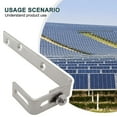 thumbnail image 1 of Support de Panneau Solaire pour Toit de Pv Support Photovoltaïque Réglable en Acier Inoxydable, 1 of 9