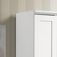 thumbnail image 3 of Lilola Home Evelyn 2-Door Engineered Wood Storage Cabinet in White, 3 of 7