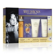 Elizabeth Taylor White Diamonds Fragrance Gift Set For Women, 4 Pieces