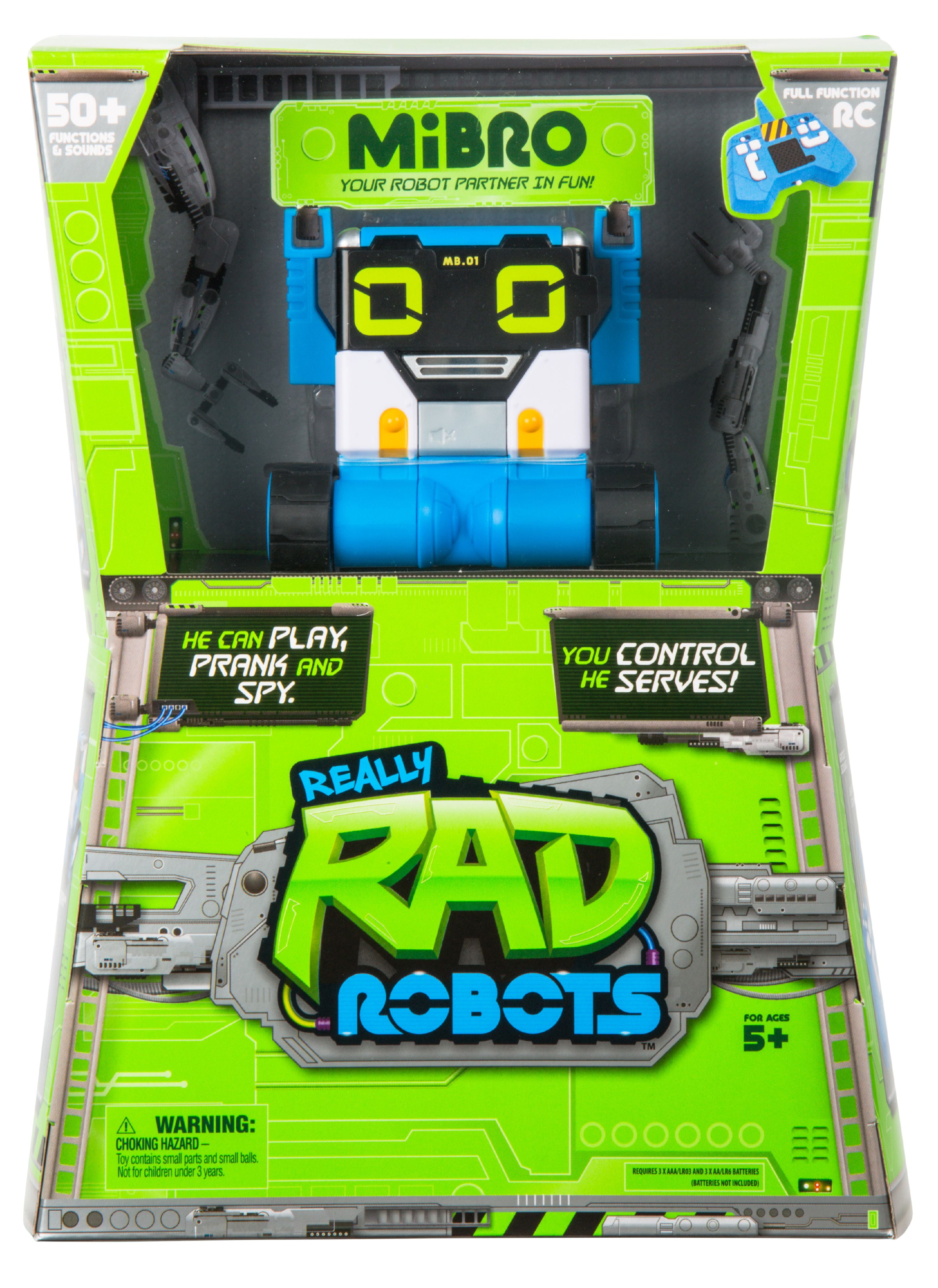 Really RAD Robots Electronic Remote Control Robot with Voice Command Turbo BOT 