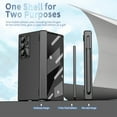 thumbnail image 6 of Dteck Case for Samsung Galaxy Z Fold 7 2025,4-in-1 Magnetic Hinge Protection Case with Lens Protection, S Pen Holder with Stylus, Built-in Screen Protector for Samsung Z Fold7, Black, 6 of 7