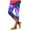 Multicolor#6, variant on DDAPJ pyju Capri Leggings for Women 2025 Trendy Summer Cropped Pants Elastic Waist Slim Fit Yoga Bottom Pants Trendy 3D Print Casual Workout Capris Today's Sales Multicolor M