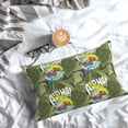 thumbnail image 5 of Honeii Surfing Dinosaur Print Pillow Cases,Plush Throw Pillow Covers,Decorative Pillowcase for Sofa, Couch, Living Room-16"x24", 5 of 6