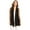 Black, variant on Women's Sleeveless Draped Open Front Cardigan Vest
