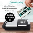 thumbnail image 3 of PHILCO Digital Cassette Recorder – Portable Tape Player, Recorder & Cassette to MP3 Converter, 3 of 7
