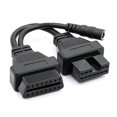 thumbnail image 1 of OBD Diagnostic for Mitsubishi 12Pin to OBD2 16Pin Connector Adapter OBD2 Connect Cable with Power Adapter, 1 of 5