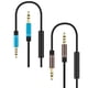 thumbnail image 3 of Matsuzay Cable Computadora Auriculares Manos libres Llamada telefónica Control de cable Cable de audio de 3,5 mm Teléfono y Comunicación plata, 3 of 6