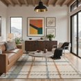 thumbnail image 3 of GENIMO 5'x7' Calm Minimalist Area Rug for Living Room, Machine Washable Non Slip Low Pile Rug for Bedroom Dining Room, Muted Beige, 3 of 6
