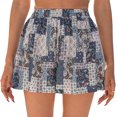 thumbnail image 2 of Pantalones cortos de pierna ancha, pantalones cortos de pierna ancha con estampado floral Pantalones cortos con estampado floral Pantalones cortos con cintura elástica Rendimiento comprobado, 2 of 5