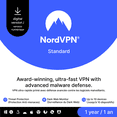 thumbnail image 1 of NordVPN Standard - 1-Year VPN & Cybersecurity Software Subscription For 10 Devices [Digital Code], 1 of 12