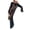 Black, variant on Womens Beach Cover Ups Long Sleeve Backless Knit Swimsuit Coverup Beach Maxi Dress
