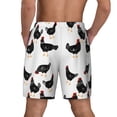 thumbnail image 4 of Balery Funny Chicken Mens Swim Trunks Swim Shorts for Men Quick Dry Inseam Beach Shorts with Compression Liner Pocket-3X-Large, 4 of 9