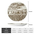 thumbnail image 2 of Kdxio Vineyard Landscape 1 Bone China Decorative Plate Ceramic Decorative Plate for Home Office Wall Stand Decorative Plates for Home Bedroom-10in, 2 of 6