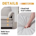 thumbnail image 6 of OMOCCUIT 108" L Shaped Modern Sofa, Convertible Modular Sectional Cloud Couch with Movable Ottoman, Chenille 3-Seat Couches with Deep Seat & Pillow, 6 of 10