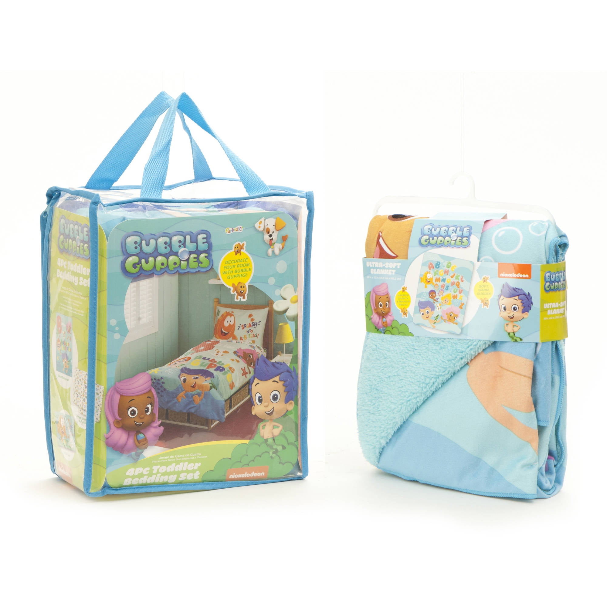 Bubble Guppies Toddler Bed Set With Bonu - Walmart.com - 