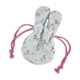thumbnail image 2 of Sokhug Cute Bunny Ear Floral Drawstring Storage Bag, Portable Small Pouch for Accessories Easter Gift, 2 of 6