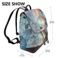thumbnail image 2 of Disketp Pastel Abstract Fluid Art Mochila de Cuero para Mujer, Bolso de Espalda Antirrobo con Estilo para Viaje, Trabajo y Uso Diario, 2 of 4