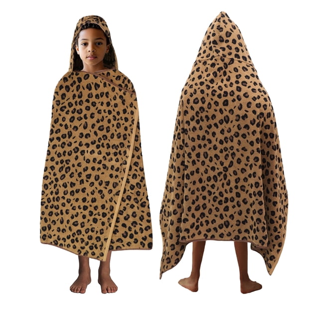 Toalla ORIGINAL KIDS con capucha para niños con estampado animal 76x130 cm