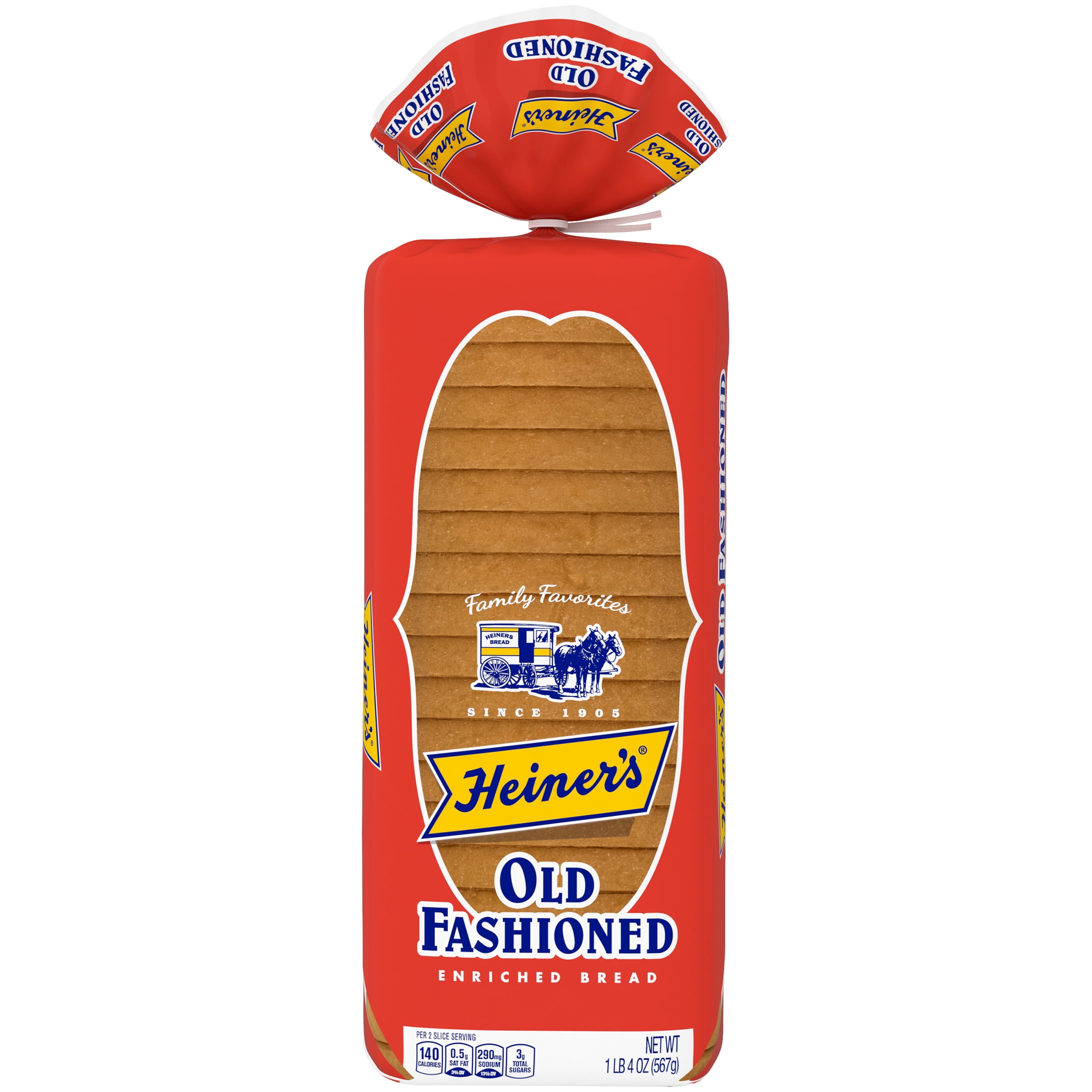 Heiner's Old Fashioned Enriched Bread, 20 oz