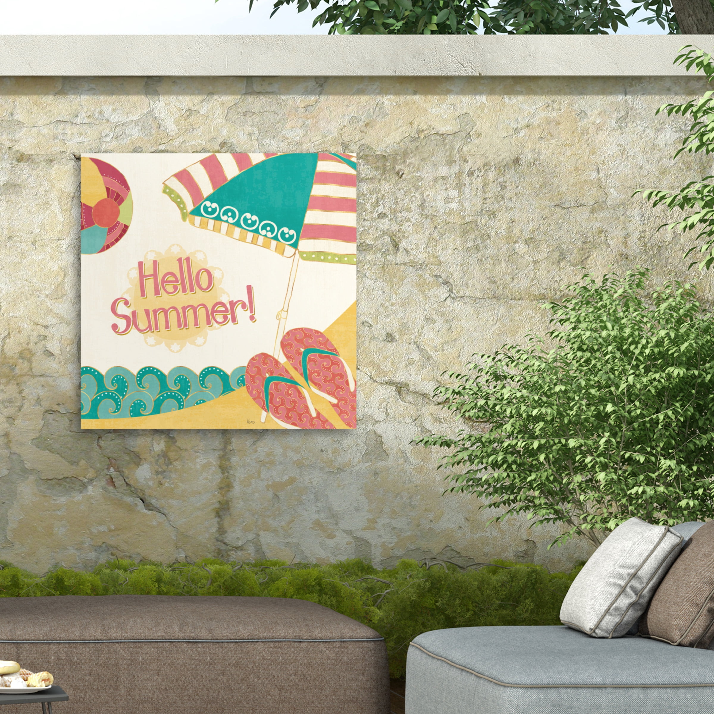 Veronique Charron 'Fun in the Sun II' Outdoor Canvas 18x22